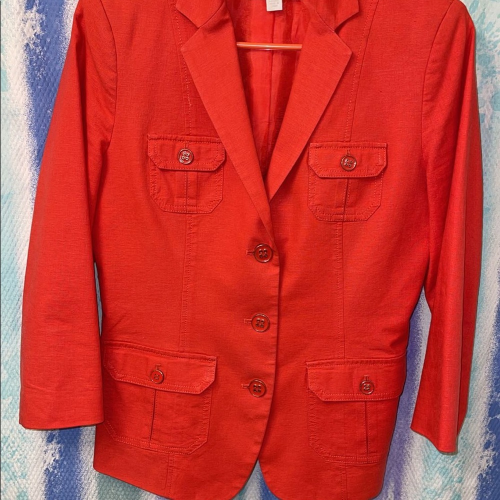 Salmon pink New York and Co blazer